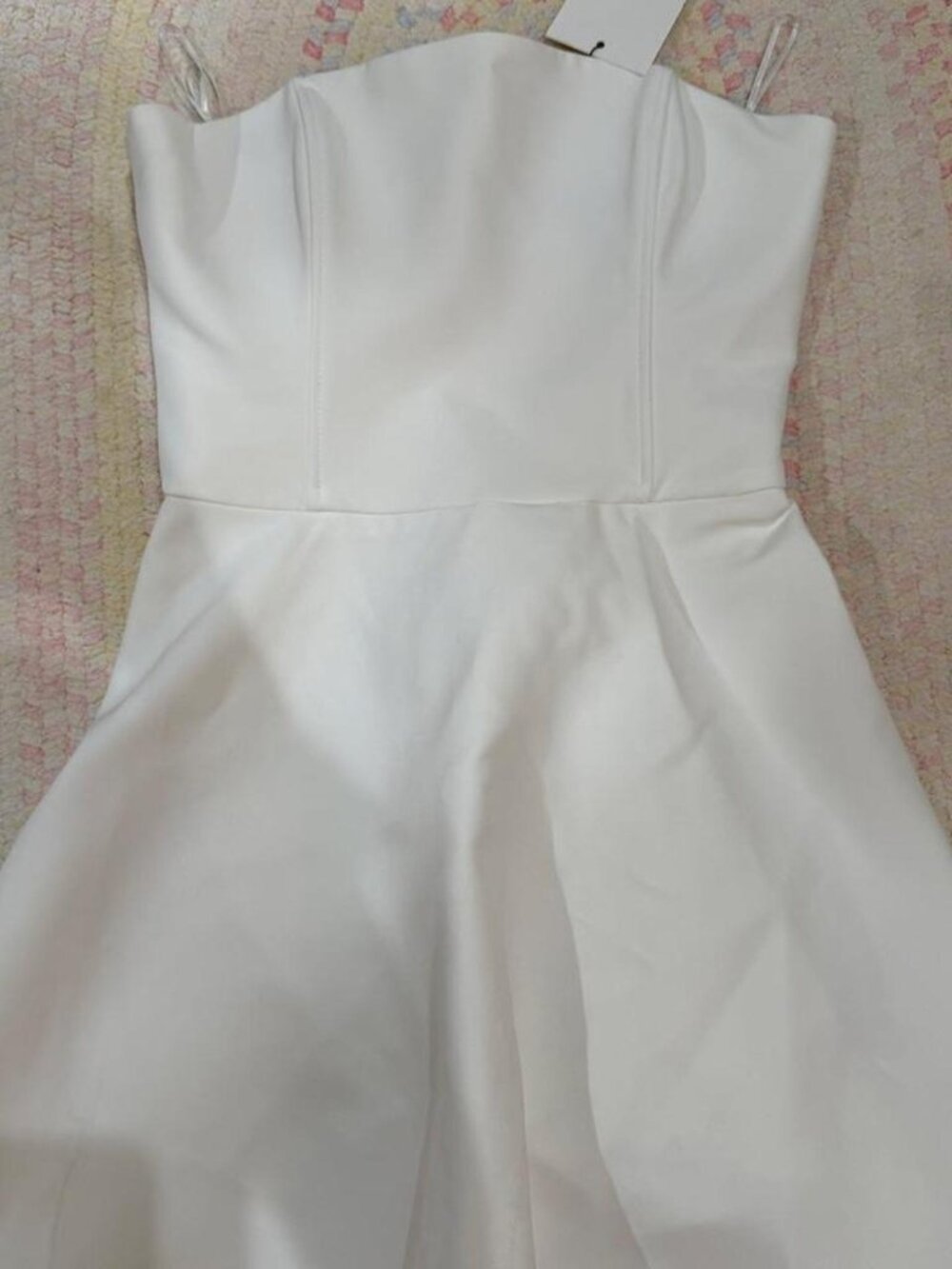 NWT Zara white strapless dress